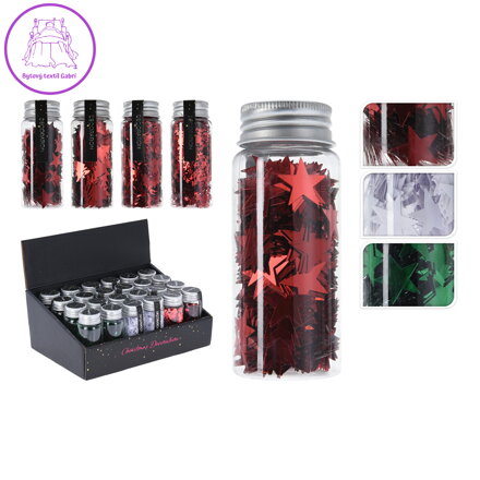 Dekorační konfety vánoční 30g (mix/cena 1ks)