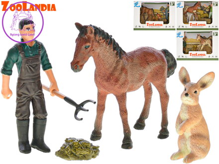 Zoolandia farma set se zvířátky a doplňky 4druhy v krabičce Zoolandia farma set se zvířátky a doplňky 4druhy v krabičce