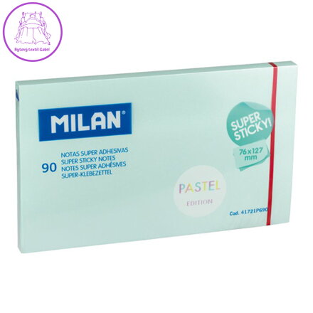 Blok lep MILAN Pastel 76 x 127 mm 90 l., modré
