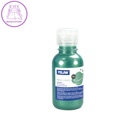 Barva temperová 125ml metalická zelená