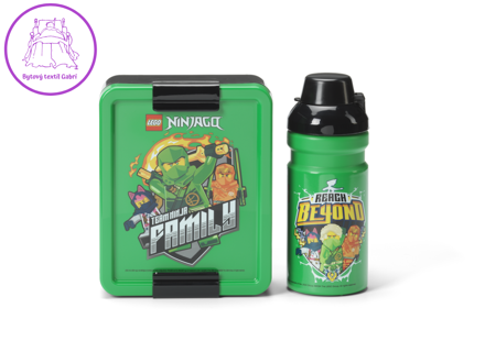 LEGO Ninjago svačinový set (láhev a box) - zelená