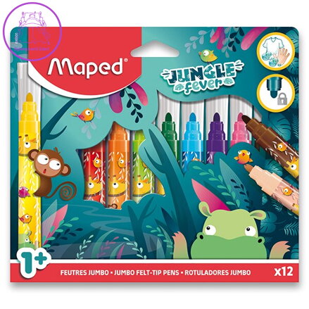 Fixy MAPED Jungle Fever Jumbo 12 ks
