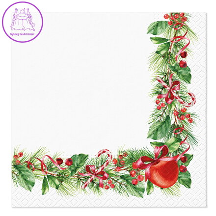Ubrousky TaT 33x33cm Christmas branches decor Ubrousky TaT 33x33cm Christmas branches decor