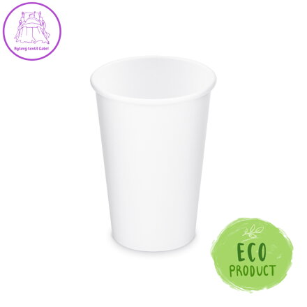 Pohár bílý papírový 330 ml, L (O 80 mm), /50ks/