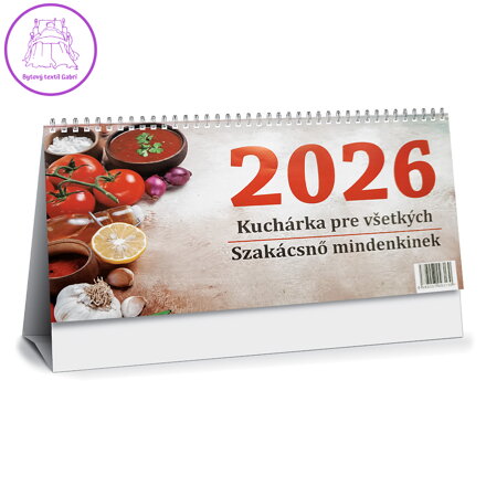 Kalendár stolový 2023 Kuchárka pre všetkých / Szakácsnő mindenkinek (SK/HU)
