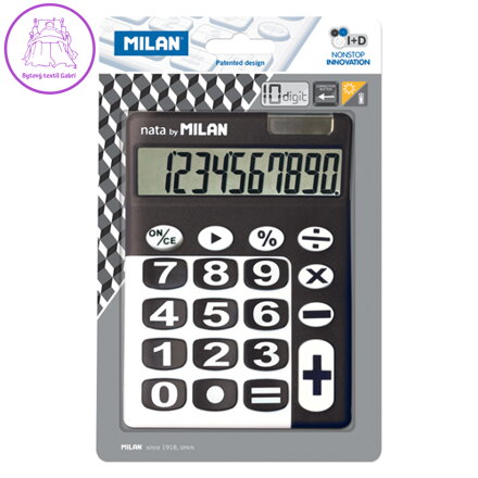 Kalkulačka MILAN stolní 10-místná 150610 černá