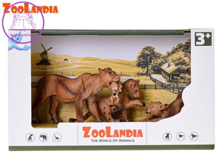 Zoolandia lvice s mláďaty v krabičce