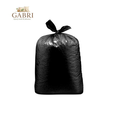 Pytel na odpadky (LDPE) ECONOMY extra light černý 70 x 110 cm 120L [25 ks]