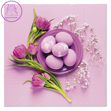 Ubrousky TaT 33x33cm Purple Easter
