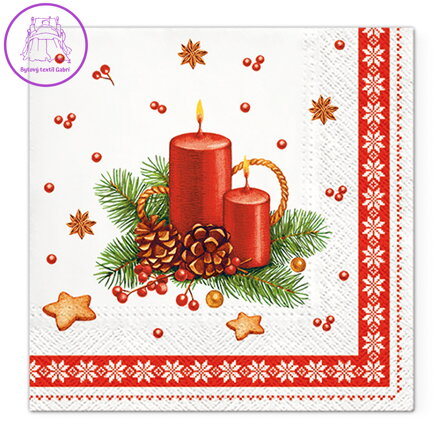 Ubrousky TaT 33x33cm Candle with Frame Ubrousky TaT 33x33cm Candle with Frame