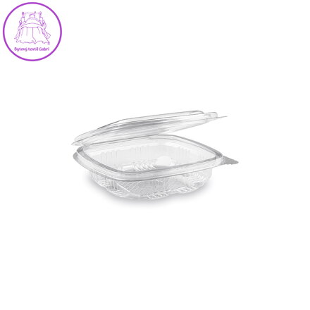 Miska hranatá s víčkem 125 ml 50ks