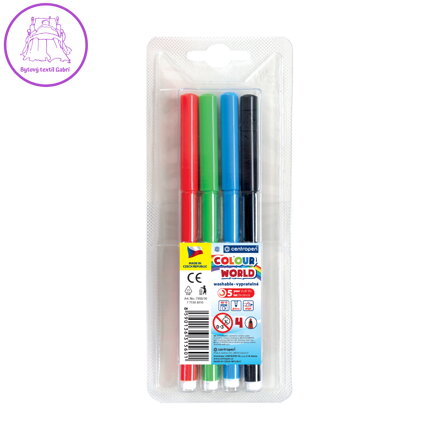 Fixy CENTROPEN 7550 Colour World - sada 4 ks