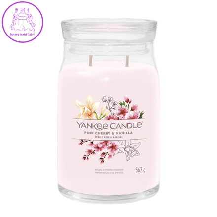 Svíčka Yankee Candle -  PINK CHERRY & VANILLA, velká