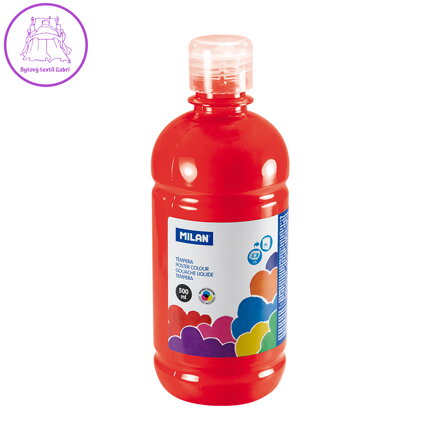 Barva temperová 500ml červená rumělka