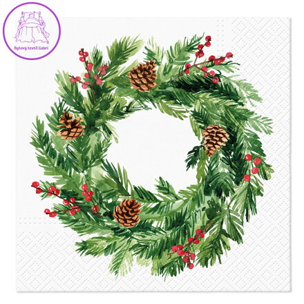 Ubrousky TaT 33x33cm Pine Cones Circle Ubrousky TaT 33x33cm Pine Cones Circle
