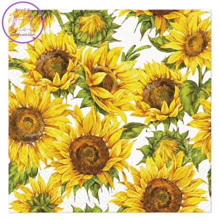 Ubrousky PAW L 33x33cm Dancing Sunflowers
