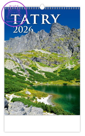 Nástěnný kalendář 2026 Tatry Nástěnný kalendář 2026 Tatry
