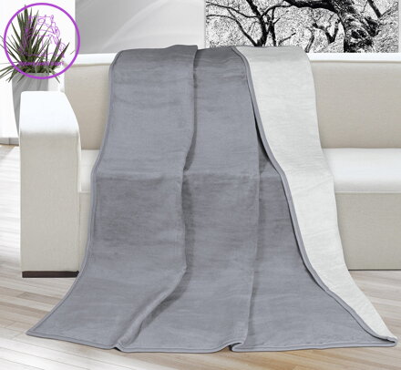 Deka Kira PLUS jednolůžko 150x200cm světle šedá/tmavě šedá