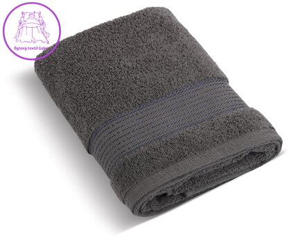 Froté ručník 50x100cm proužek 450g tmavě šedá