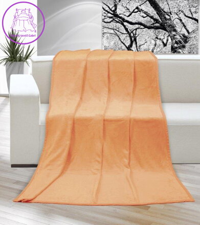 Deka micro jednolůžko 150x200cm lososová