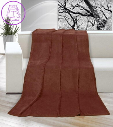 Deka micro jednolůžko 150x200cm hnědá Deka micro jednolůžko 150x200cm hnědá