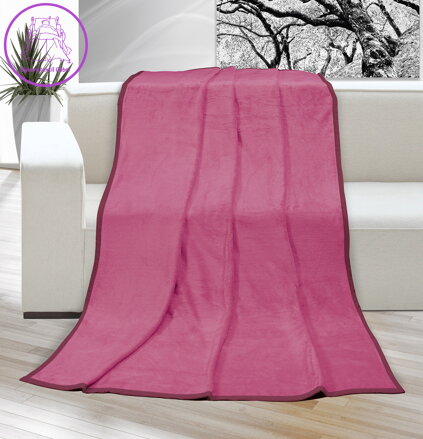 Deka micro jednolůžko 150x200cm růžová