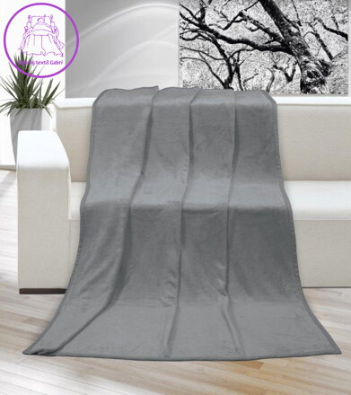 Deka micro jednolůžko 150x200cm šedá