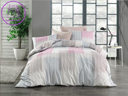 Prodloužené povlečení bavlna 140x220, 70x90cm Granada pink