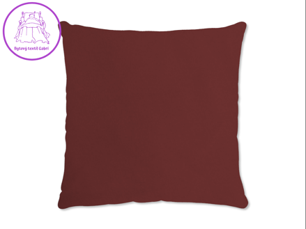 Saténový povlak na polštář vínový