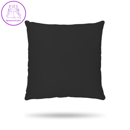 Saténový povlak na polštář černý Saténový povlak na polštář černý