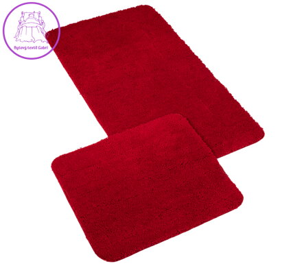 Koupelnová sada předložek Micro 60x100+60x50cm bordó