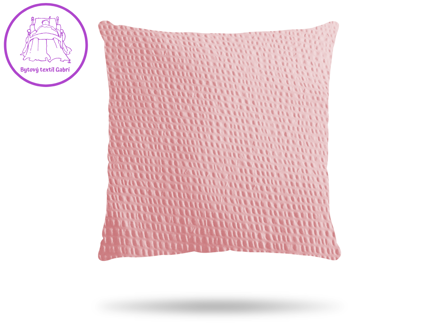Krepový povlak na polštář růžový