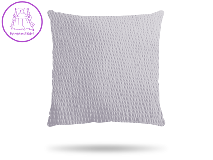 Krepový povlak na polštář šedý