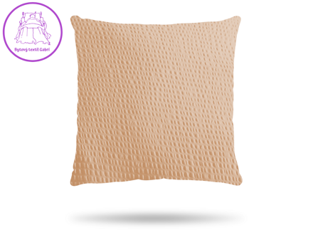 Krepový povlak na polštář béžový