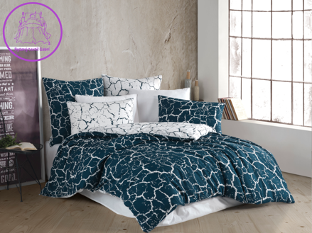 Bavlněný povlak na polštář Misty green