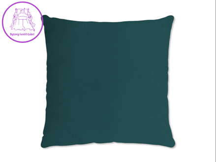 Saténový povlak na polštář petrolový