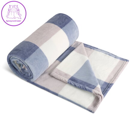 Deka Kemping 150x200 cm kostka modrá Deka Kemping 150x200 cm kostka modrá
