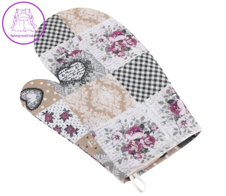 Kuchyňská chňapka patchwork love