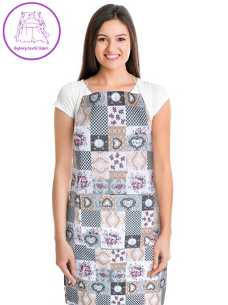 Kuchyňská zástěra patchwork love