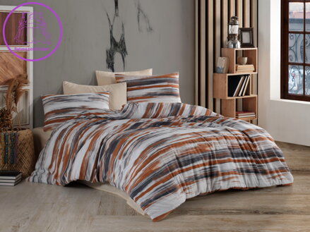 Povlečení francouzské krep 240x220, 70x90 Merlin beige