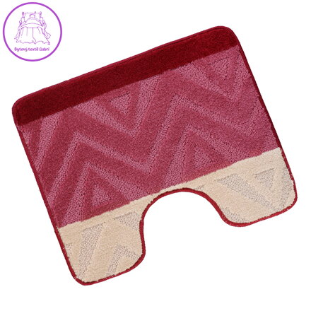 Předložka před WC 60x50cm Chevron burgundy