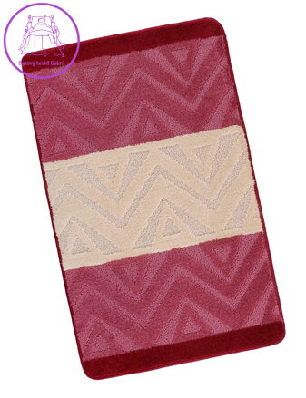Koupelnová předložka 60x100cm Chevron burgundy