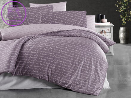 Prodloužené povlečení Satén 140x220, 70x90cm Love