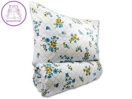 Povlečení krep 140x200, 70x90cm Olivie blue