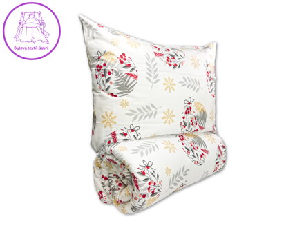 Vánoční povlečení francouzské bavlna 240x220,70x90 Stella