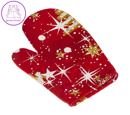 Vánoční chňapka stromek zlatý