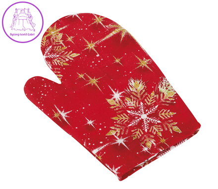 Vánoční chňapka koule zlaté