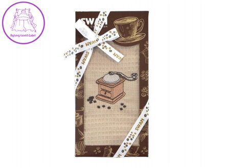 Dárkové balení utěrka SWAN Mlýnek hnědý - 1 ks