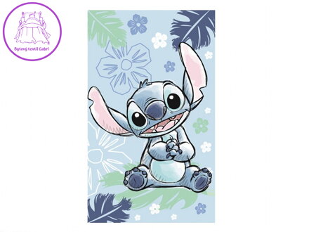 Dětský ručník Lilo a Stitch Ohana blue 30x50 cm