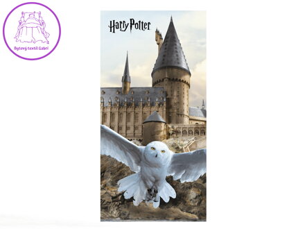 Osuška Harry Potter Hedwig 02 70x140 cm